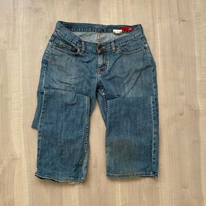 low rise bootcut jeans